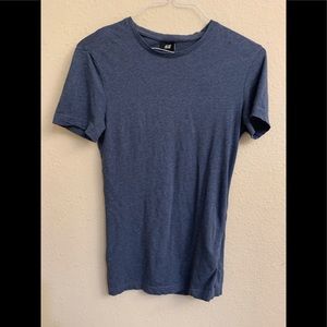 H&M Men's Basic Fine Cotton Stretch Short Sleeve T Shirt XS Bluish Gray
